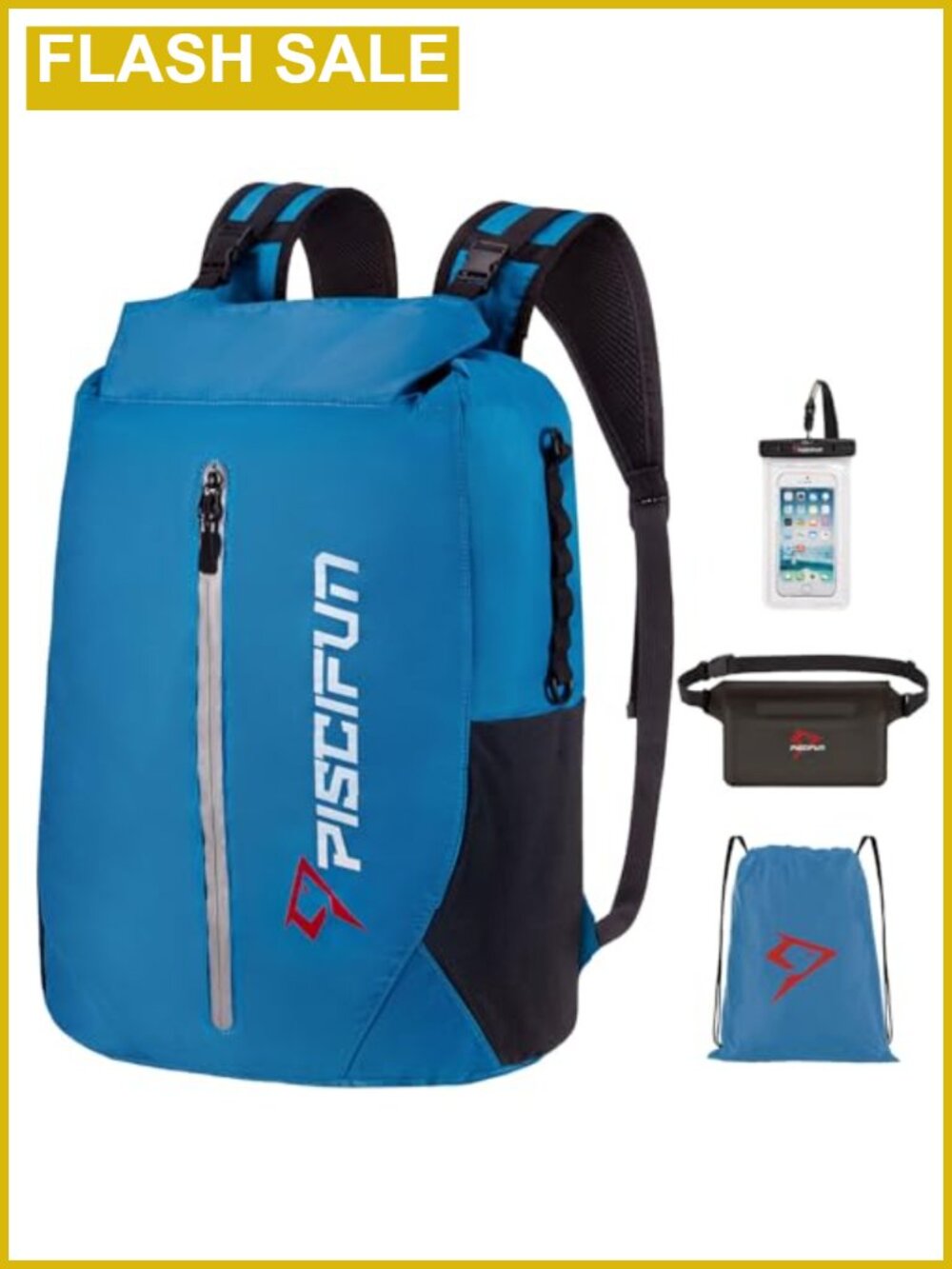 Waterproof 500D Nylon Dry Bag Backpack 20L Outdoor Hiking Kayaking